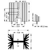 WITTKOWARE Electronic Heatsink for Print Mounting 35 x 12.6 x