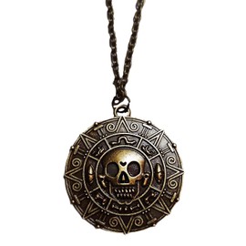 TCB Creations Jack Pirate Sparrow Aztec Coin PENDANT Necklace