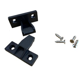 Push on Fitting, Attach Pannels for Kitchen Cabinet, False Drawer Front Replacement Bracket with Screws, Cabinet Clips (1 Set)