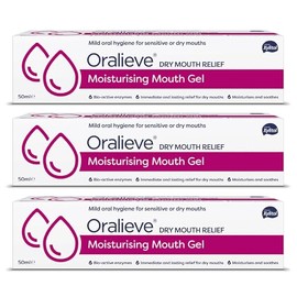 oralieve Oralieve Moisturising Dry Mouth Relief Gel (3 x 50ml), Hydrating Gel for Sore, Dry, Sensitive Mouths with Xylitol to Protect Teeth – Genuine Oralieve Solution