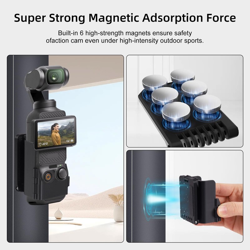 OCCOUMR Magnetic Holder Stand for DJI Osmo Pocket 3, 180°