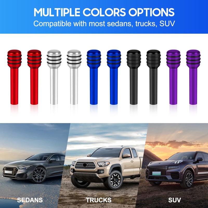 4 PCS Car Door Lock Knobs, Inner Door Lock Pull