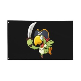 zyatbwi Parrot Pirate Falg 3x5 Ft Home Outdoor Indoor Garden Home Decoration Banner