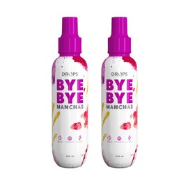 Drops - Bye Bye Manchas X2,Quitamanchas de Vino, Elimina manchas de tapicería, desodorante y sudor,efectivo en la mayoría de telas, fácil de usar, 250 mL c/u