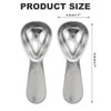 2PCS Stainless Steel Coffee Scoop Measuring Spoons Set Short Handle