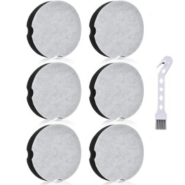 6 Pack Vacuum Filter for Bissell PowerForce Compact Lightweight Upright 1520 2112, Replacement Filters for Bissel Turbo Bagless 2690 Cleanview 3437 3508 Vacuum Cleaner, Parts #1604896/160-4896