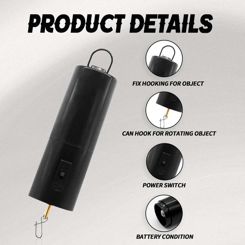 Moicstiy 1 Pack Wind Spinner Motor Hanging Display Rotating Motor