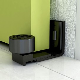 CCJH Upgrade Sliding Barn Door Bottom Adjustable Floor Guide Wall Mount Flush Sawtooth Design, Super Smoothly and Quietly, Easy Installation, 2 Pack