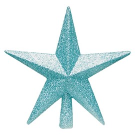 Ice Blue 20cm Shatterproof Tree Top Star Premier Christmas Tree Decoration 200mm Tree Topper 8620