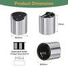 uxcell 12pcs Aluminized Plastic Disc Top Caps, 20/410 Replacement Press