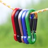 munkees 2-Pack 8-Shaped Carabiner Clips Keychain, Spring Snap Caribeener, Aluminum