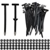 Bohrma Pack of 50 Nylon Universal Cable Tie Buckle, Cable
