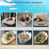 Afadorable Resin Seashell Decorative Bowl for Home Decor, Large Clam