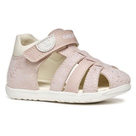 Geox Baby Girls B Sandal MACCHIA Gir, Rose/Off White, 4.5 UK Child