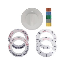 Range Kleen 8131 10-Piece Universal Knob Kit for Electric Stove and Oven, White
