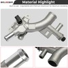 Aluminum Engine Coolant Housing Water Outlet Compatible with 2011-2016 Chevy