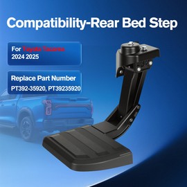BULIAZY PT392-35920 Rear Bed Step Tailgate Bedstep fit for Toyota Tacoma 2024 2025 Retractable Steps for Trucks,Folding Truck Step PT39235920