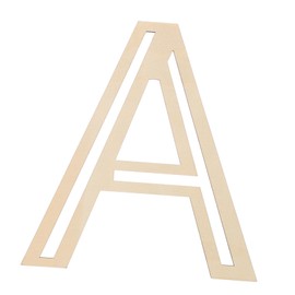 COHEALI Wooden Letter A Wall Decor Rustic Hollow Design for DIY Crafts Versatile Wall Letters for Home Decoration Living Room Bedroom Durable Easy Care