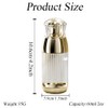 Upstore 2 Pcs 60ml 2oz Empty Clear Plastic Lotion Bottles