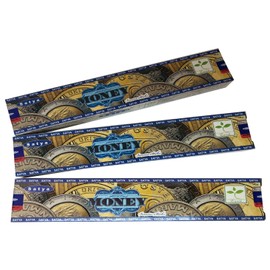 Satya Money Incense Sticks - Pack of 3 (15 Gram Each), Gold