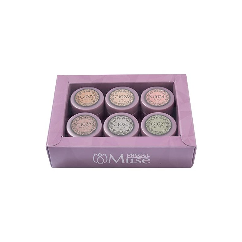 PREGEL Muse Color Gel Natural Series 6 Color Set