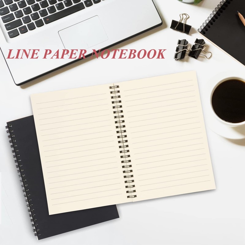 Skycase Pack of 4 A5 spiral notebooks, spiral notebooks, notepad