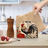 Qilmy Retro Red Rooster Napkin Holder for Tables –Napkin Holders