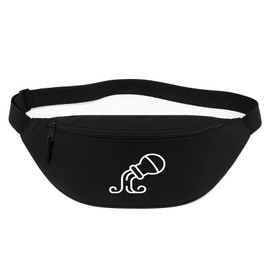 Huuraa Bauchtasche Wassermann Sternzeichen Symbol Geschenk 2,5 Liter Black Wassermann Geschenkidee