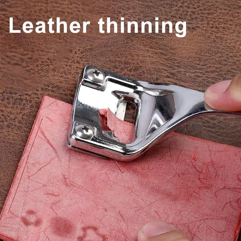 Unbranded Skiving Knife Metal Leather Skiver Leather Craft Tools Hand