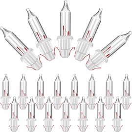 60Count 2.5V Christmas 50/100/150/200 Count Mini Incandescent Wire String Lights Replacement Bulbs Indoor/Outdoor Christmas Lights Decor for Home Xmas Tree (White Base with Warm White Bulb)