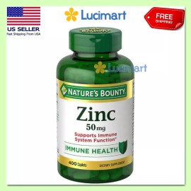 Nature’s Bounty Nature's Bounty Zinc, Supports Immune System Function, 50 mg, 400 caplets
