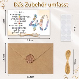 Happirra Birthday Card 40 Years Woman Man