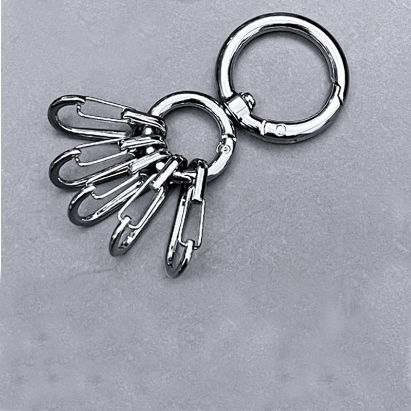 Round Carabiner Key Ring 360 Degree Rotation Nascan Accessory Metal