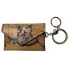 Patricia Nash Isabela Leather Card Holder with Keyring, Envelope Flap,