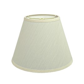 Aspen Creative 32623A Transitional Empire Shape Spider Construction Lamp Shade, Ivory, 6" Top x 12" Bottom x 9" Slant Height