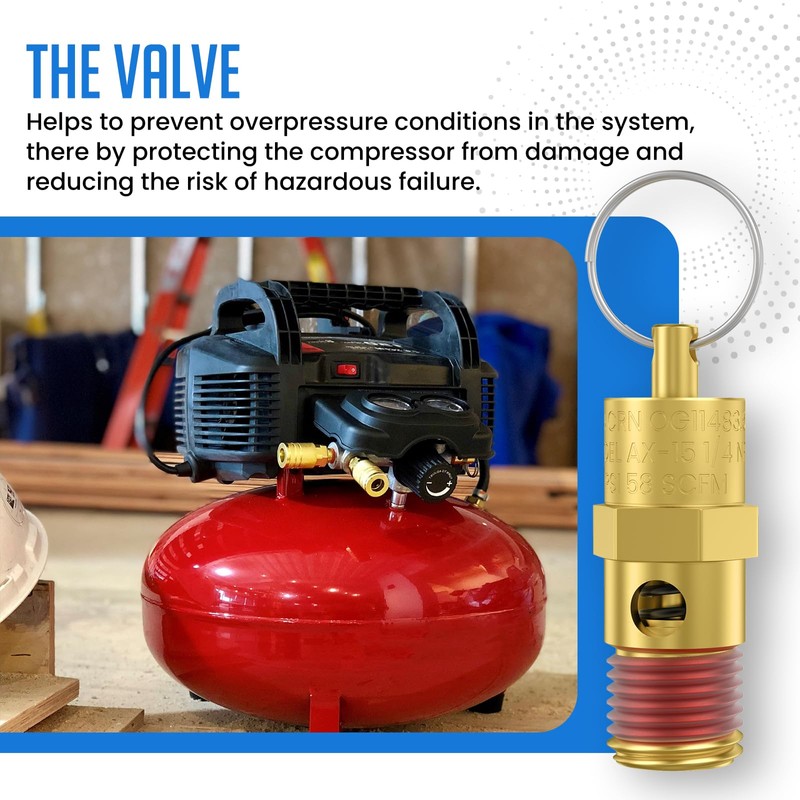 HONSNKS 2 Pcs 1/4" NPT(M) 200 PSI Air Compressor Pressure