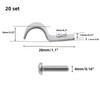 T Tulead 20 Pcs 3/8" Single Line Clamp, 304 Stainless