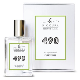 BIOCURA BC Perfume 490 Inspired by Pure Vetiver For Men Replica Fragrance Dupes Eau de Parfum Spray Bottle 1.7 Fl Oz/50ml-X1