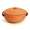 Ancient Cookware, Indian Clay Curry Pot, Medium, 8 Inch, 1.5