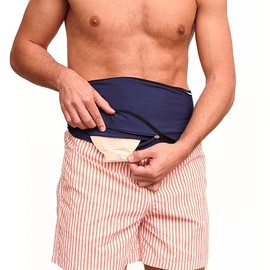 SIIL Ostomy Belt Blue abdomen Colostomy, Ileostomy, Urostomy | Ostomy Bag Cover Swimming & Sports | Stoma Support Belt (XS)