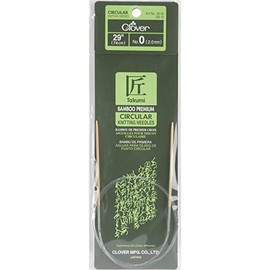 Clover Takumi Bamboo Circular 29-Inch Knitting Needles, Size 11