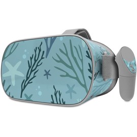 Decal Style Skin Wrap Compatible with Oculus Go Headset - Sea Blue (Oculus NOT Included)