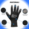 R MOVE 12 Pairs Work Gloves M Protective Polyurethane Gloves