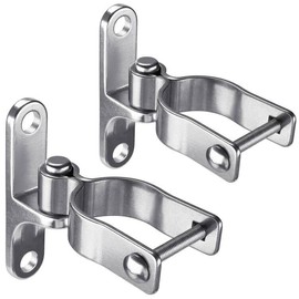 Insaga 2Pack Wall Mount Gate Hinge | 41mm Chain Link Gate Hinge for Farm Gate, 304 Stainless Steel Pipe Gate Hinge, Wall Plate Hinge 5/8'' Hinge Pin Matches Chain Link Fence Hinge