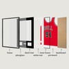 CCDCC 24x32 Aluminum Shadow Box Jersey Frame 1 Pack, Black