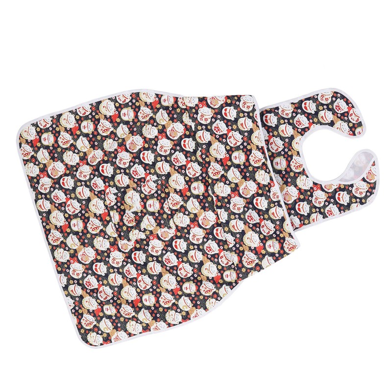 Adult Bib for Elderly Washable Bib Reusable Waterproof Clothing Protector