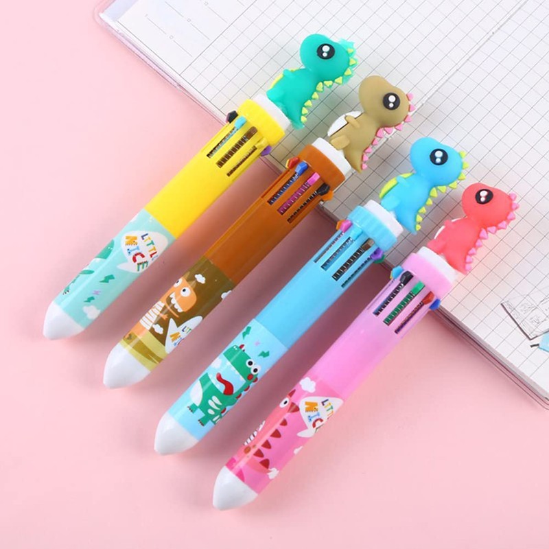 sencoo 6 pack 10-in-1 Multicolor Ballpoint Pen 10 Colors Cute
