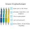Libetui Pack of 10 Ergonomic Ballpoint Pens Blue Writing Non-Slip