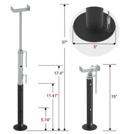 TeukRiGa RV Slide Out Support Jacks, 15"-37" Heavy Duty Slide Out Stabilizers for RV, Camper, Travel Trailer, Supports Up to 5,000 lbs Each, 2Pcs