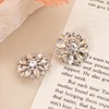 Jerler 10 Pcs 24MM Rhinestone Buttons Crystal Embellishments Sew on